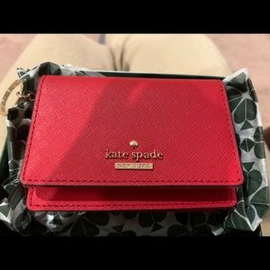NEW Kate Spade Red Wallet with Tag